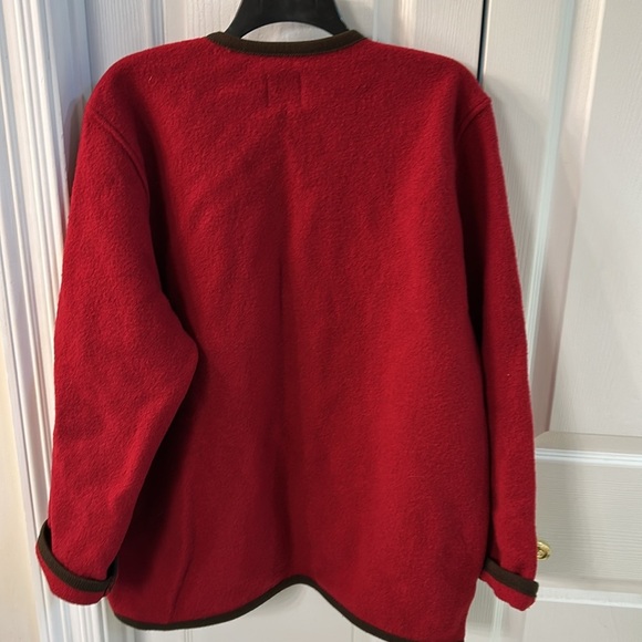 Walk Winkler Italian Wool Red SZ M/L Coat of Arms Buttons Coat Jacket - Picture 6 of 6